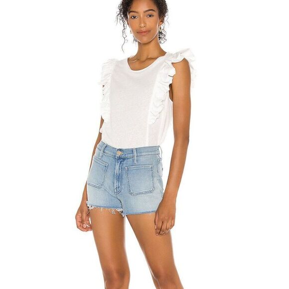 Tops - Sleeveless Ruffle Knit Top BCBGMAXAZRIA brand:BCBGMAXAZRIA